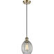 Ballston Eaton 1 Light 6 inch Antique Brass Mini Pendant Ceiling Light in Incandescent, Clear Glass, Ballston