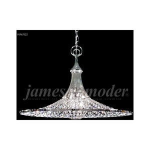Contemporary 3 Light 26 inch Silver Crystal Chandelier Ceiling Light