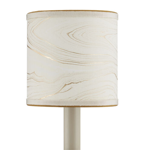 Marble Paper Cream and Gold Drum Chandelier Shade