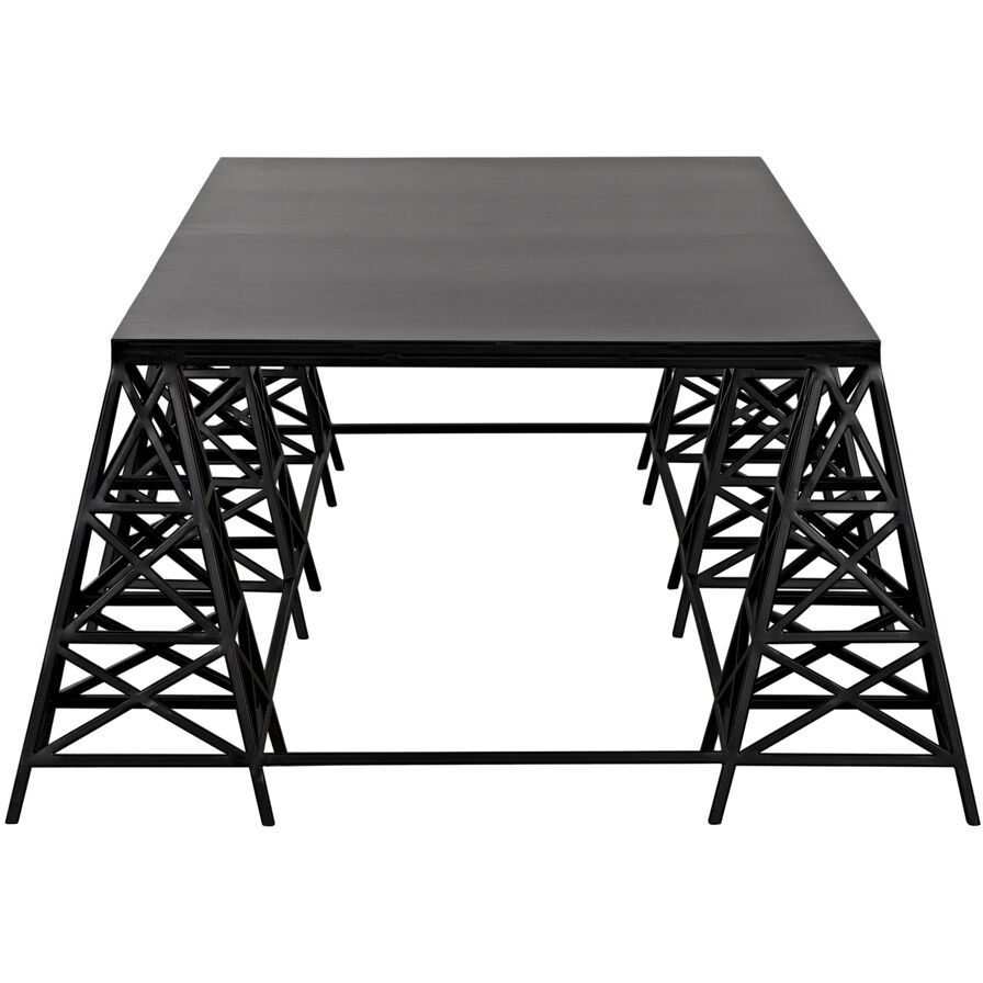 Brixton 64 X 38 inch Matte Black Coffee Table