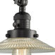Halophane 30 inch 3.50 watt Matte Black Swing Arm Wall Light, Franklin Restoration