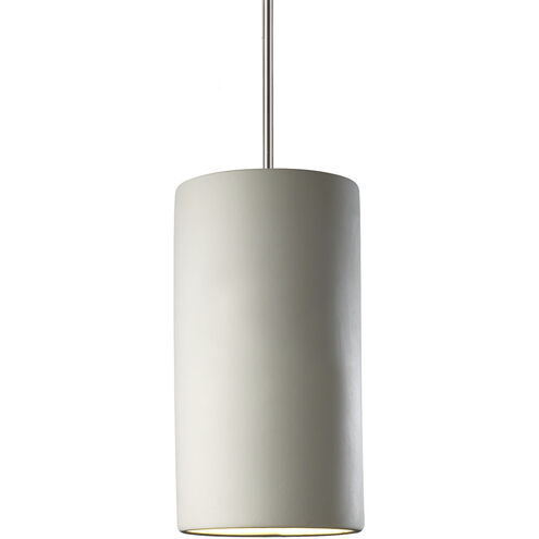 Radiance Collection LED 7 inch Bisque with Dark Bronze Pendant Ceiling Light