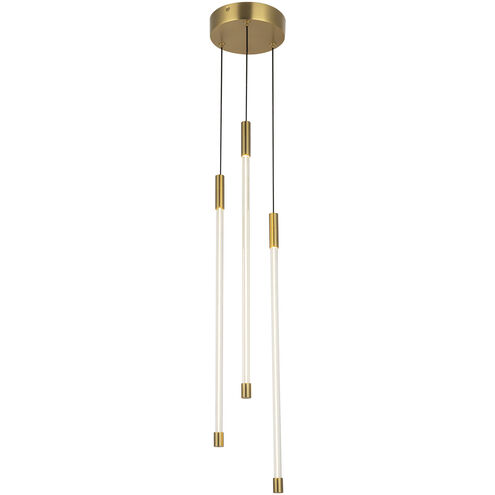 Motif LED 5.5 inch Brushed Gold Multi-Pendant Ceiling Light