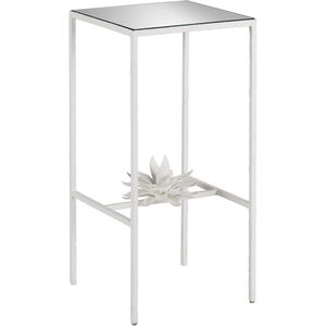 Sisalana 24.25 X 12 inch Yeso Blanco and Mirror Accent Table, Marjorie Skouras Collection