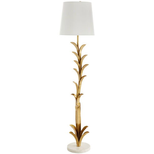 Abbott 64 inch 150.00 watt Vintage Brass Floor Lamp Portable Light