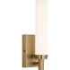 Coles LED 4.5 inch Satin Brass Vanity Light Wall Light