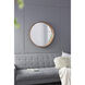 Wayne 31.5 X 31.5 inch Brown Wall Mirror