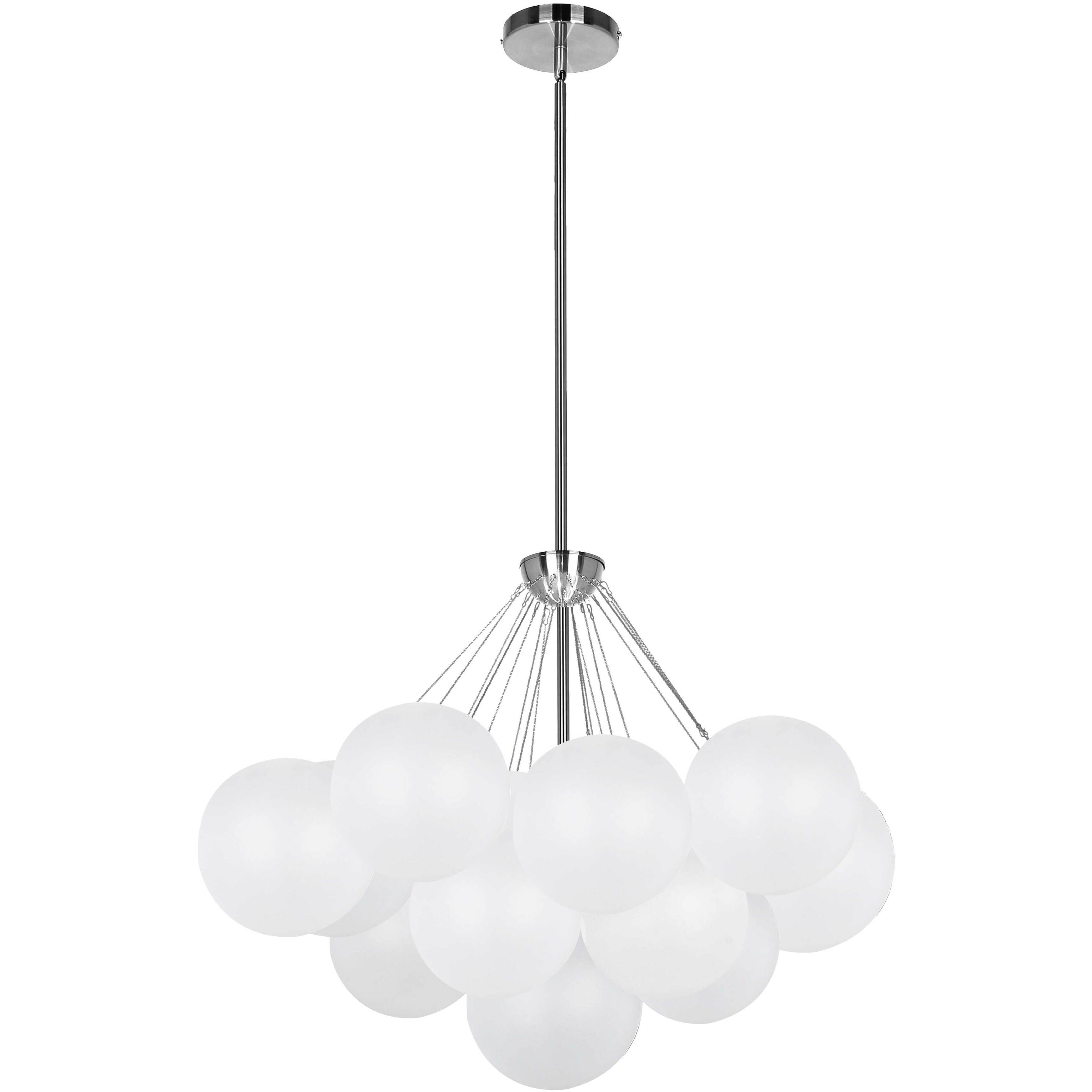 Miles LED 27 inch Polished Chrome Chandelier Ceiling Light