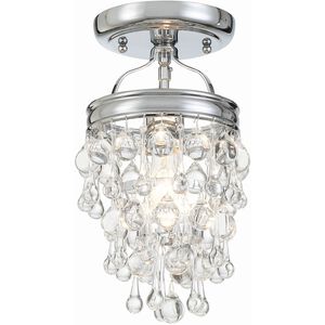 Calypso 1 Light 7.25 inch Polished Chrome Semi Flush Ceiling Light