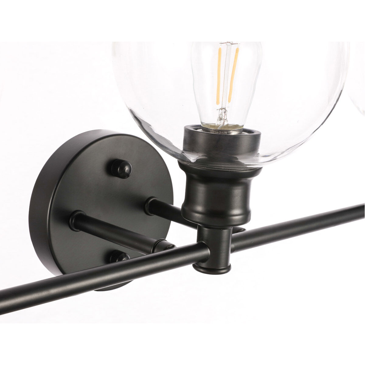 Collier 3 Light 28 inch Black Wall sconce Wall Light