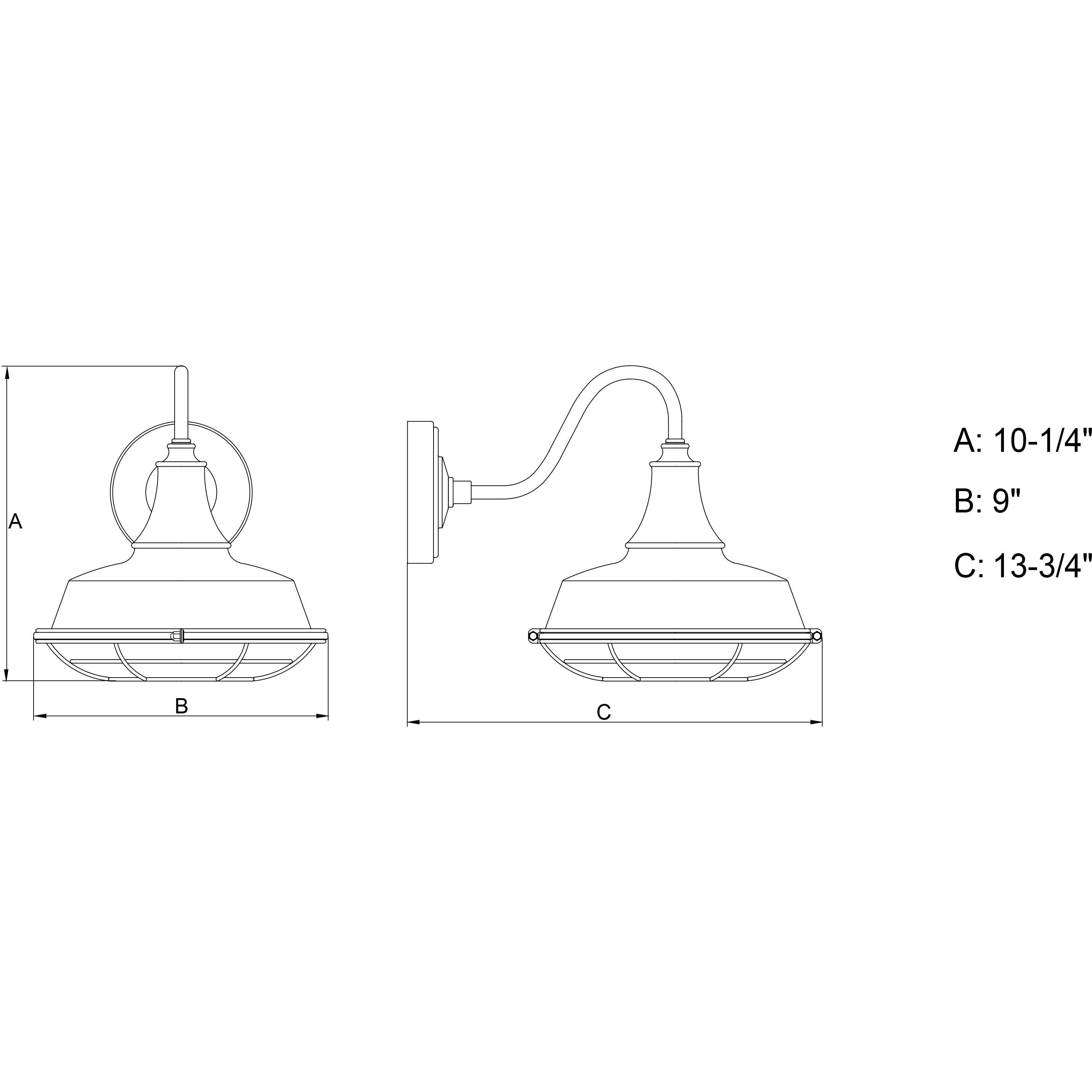Dorado LED 10.25 inch Dark Bronze and Light Gold Outdoor Wall