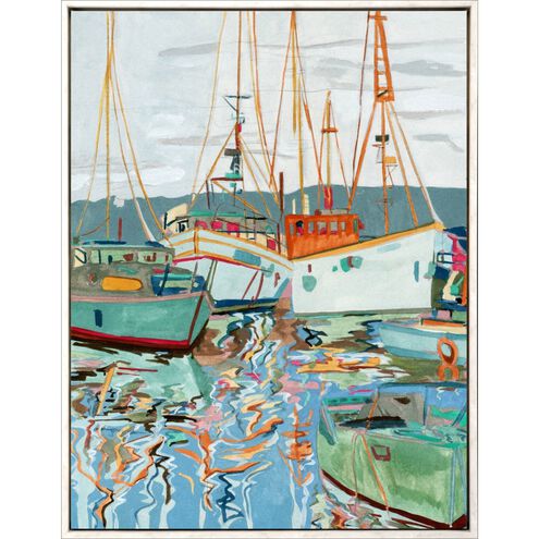 Waterside Collection Whitewash Floater Frame Canvas