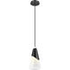Aimie 1 Light 7 inch Matte Black Pendant Ceiling Light