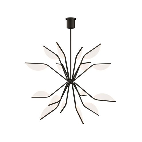 Sean Lavin Belterra LED 46.3 inch Matte Black Chandelier Ceiling Light, Integrated LED