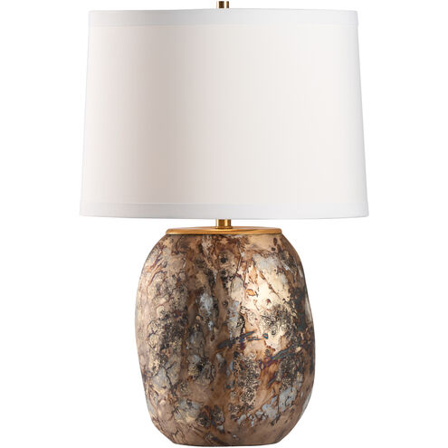 Remy 15.5 inch 100.00 watt Brown and Gold Table Lamp Portable Light