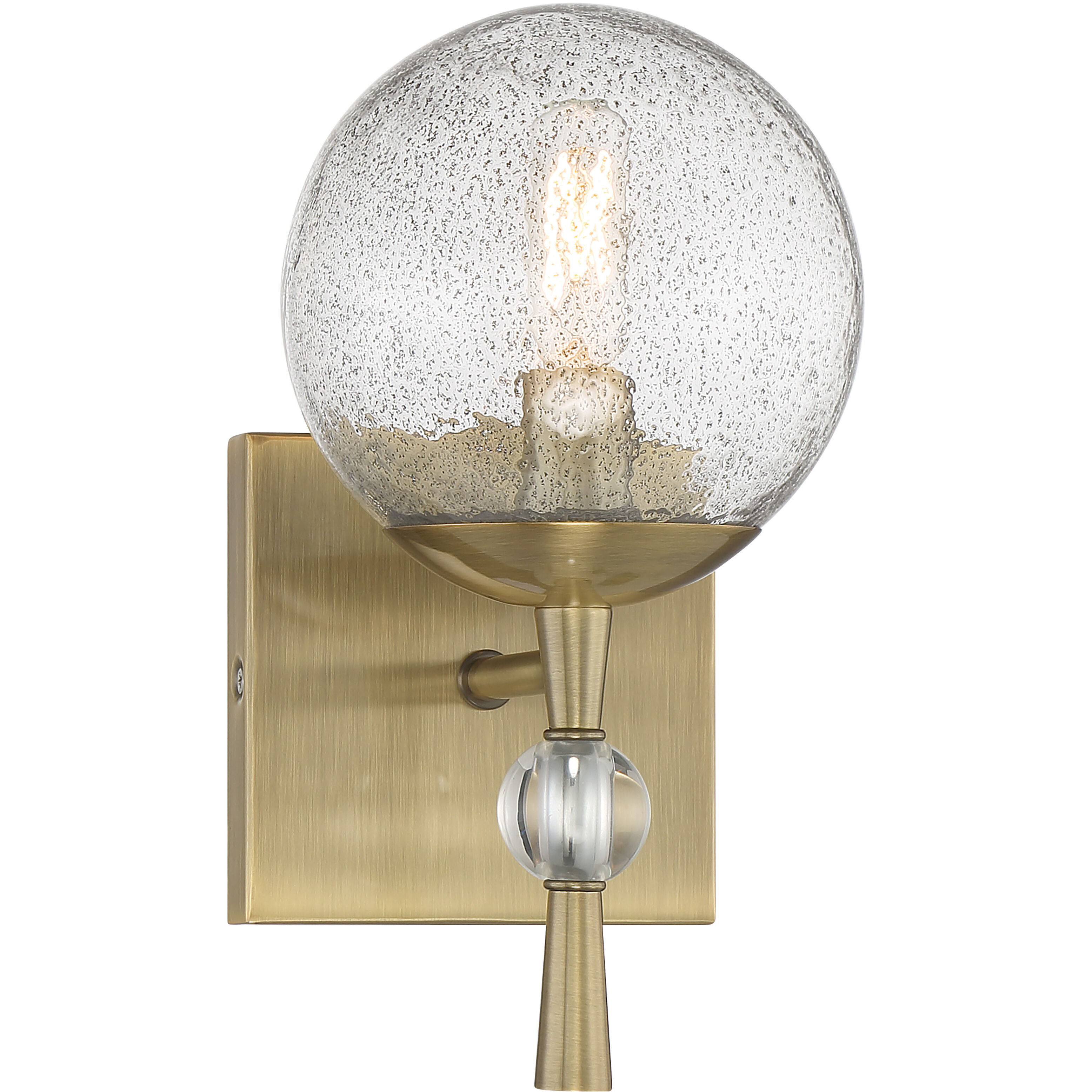 Populuxe 1 Light 6 inch Oxidized Aged Brass Bath Lamp Wall Light