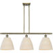 Ballston Bristol Natural Island Light Ceiling Light in Antique Brass