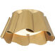 Waveform 3 Light 14 inch Legacy Brass Flush Mount Ceiling Light