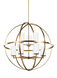 Alturas 9 Light 32.5 inch Satin Brass Chandelier Ceiling Light