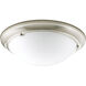 Eclipse 3 Light 19.38 inch Brushed Nickel Flush Mount Ceiling Light