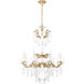 La Scala 8 Light 25 inch Parchment Gold Chandelier Ceiling Light in Heritage, Parchment Gold Cast