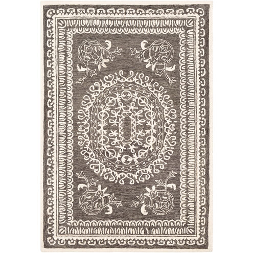 Alvina 90 X 60 inch Black/Cream Rugs