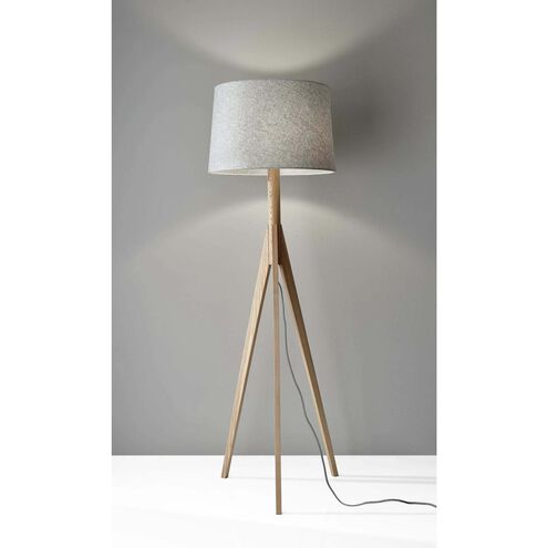 Eden 59 inch 150.00 watt Floor Lamp Portable Light in Natural