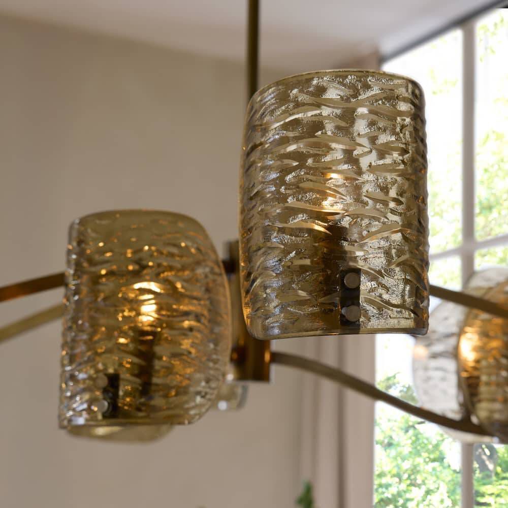 Natasha 9 Light 43 inch Antique Brass Chandelier Ceiling Light