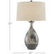 Frangipani 34 inch 150 watt Cream/Blue/Brown Table Lamp Portable Light