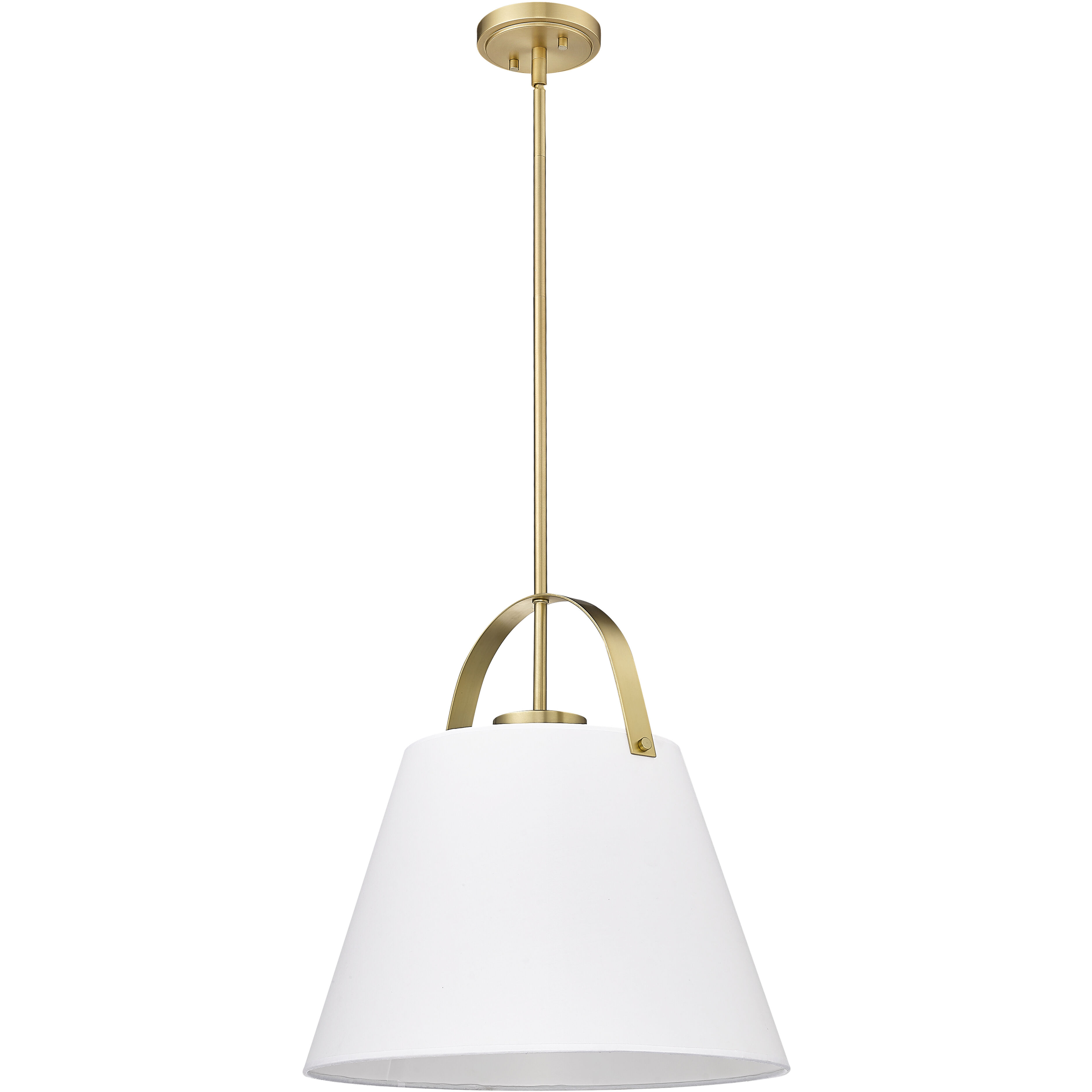 Z-Studio 1 Light 18 inch Heritage Brass Pendant Ceiling Light
