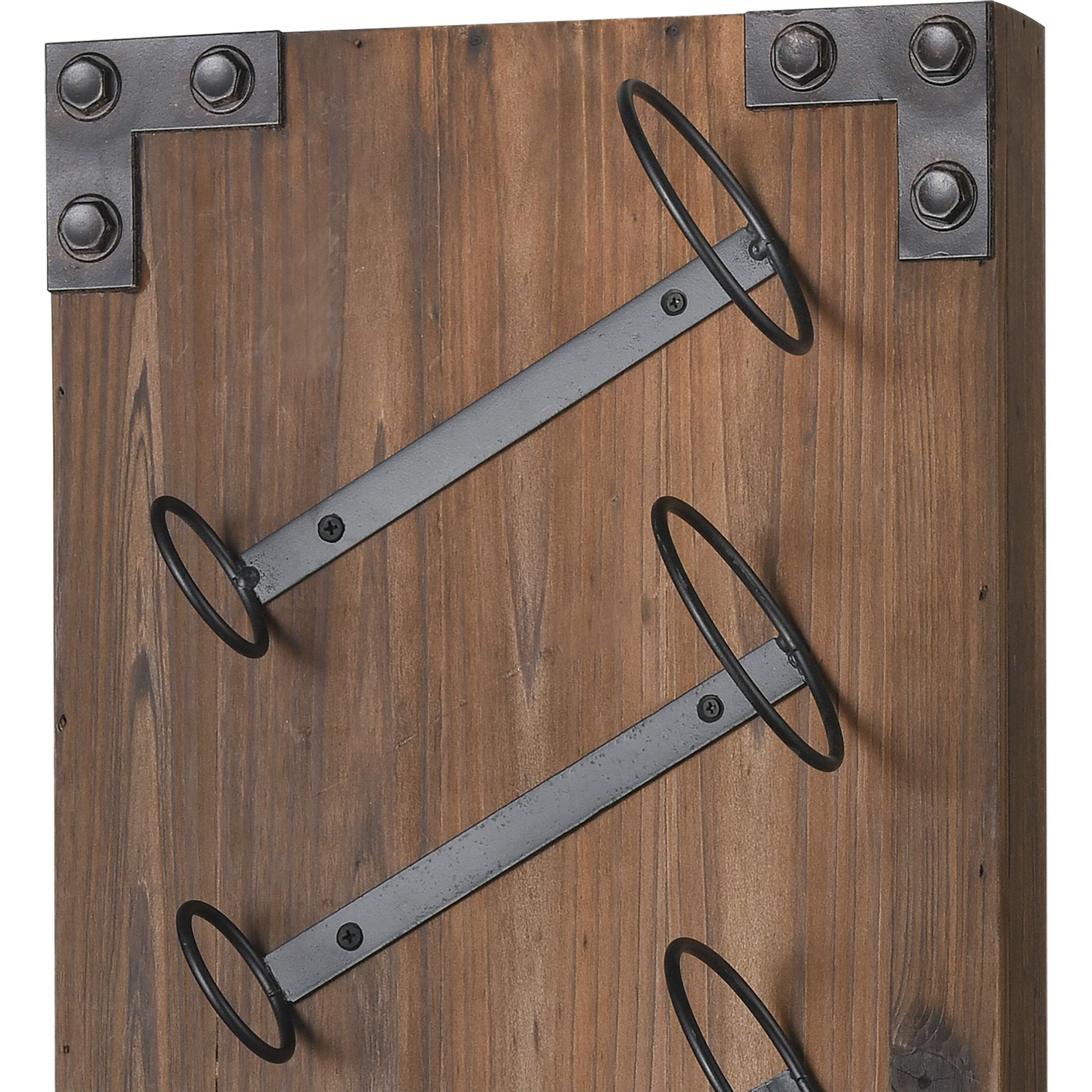 Stilton Brown with Bronze Wine Rack