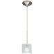 Tulum 1 Light 5 inch Brushed Nickel Mini Pendant Ceiling Light in 50, Canopy Mount MP