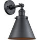 Franklin Restoration Appalachian LED 8 inch Matte Black Semi-Flush Mount Ceiling Light, Franklin Restoration