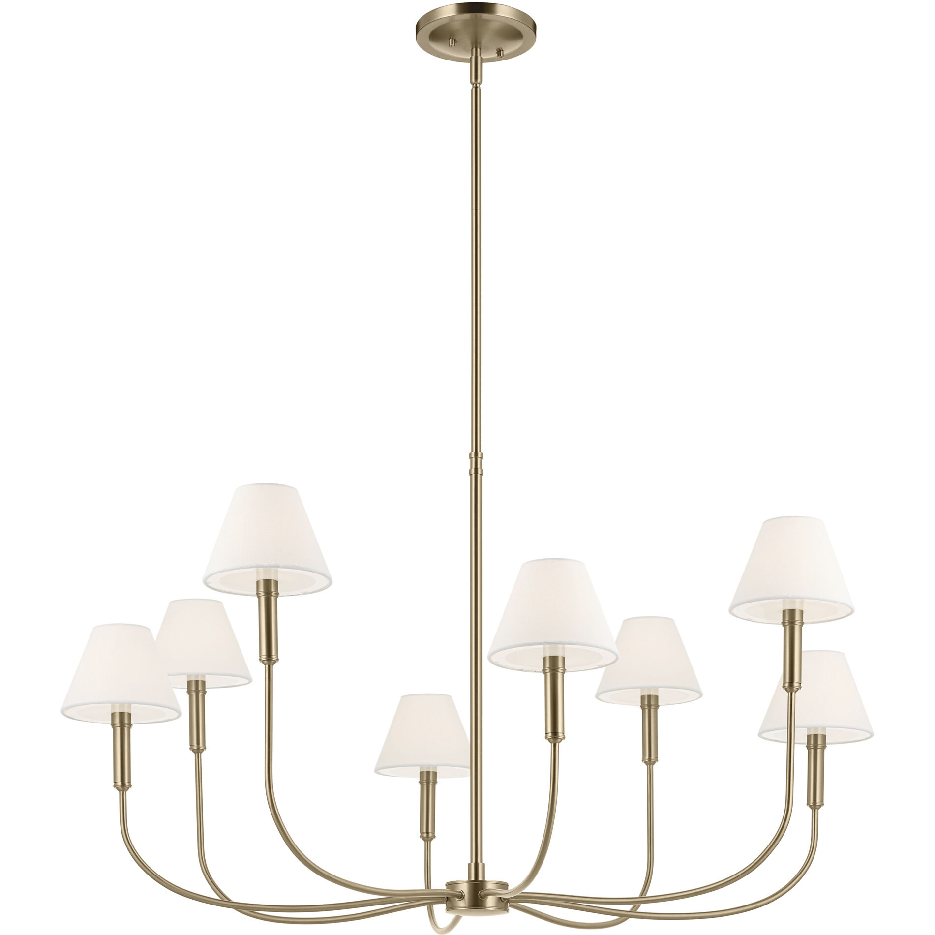 Eadie 8 Light Champagne Bronze Chandelier Foyer Ceiling Light
