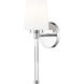 Henri 1 Light 5.25 inch Chrome Wall Sconce Wall Light