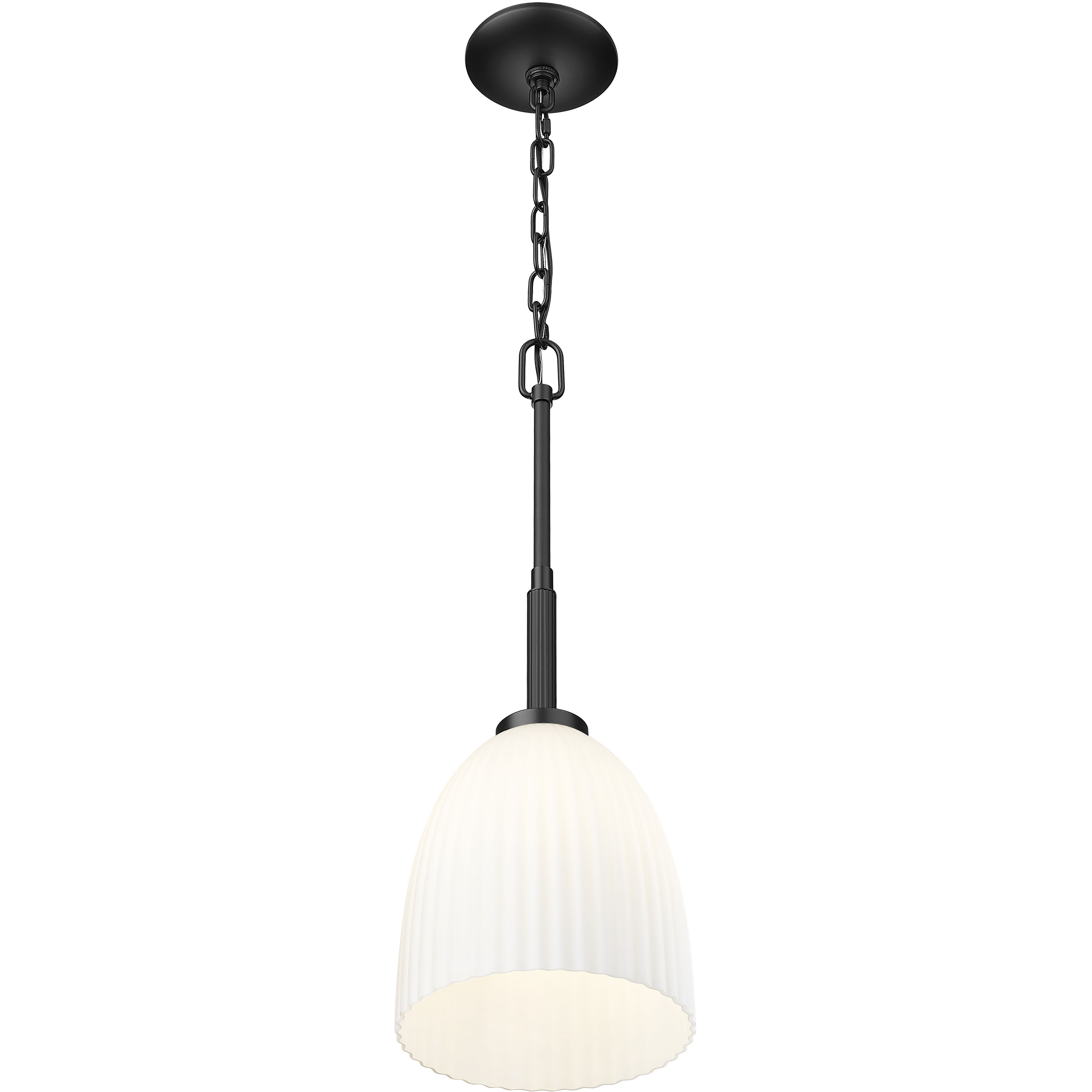 Naya 1 Light 8 inch Matte Black Pendant Ceiling Light