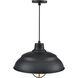 R-Series Satin Black 17 inch Warehouse Shade