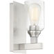 Neighborhood Chicago 1 Light 5 inch Brushed Polished Nickel Wall Sconce Wall Light
