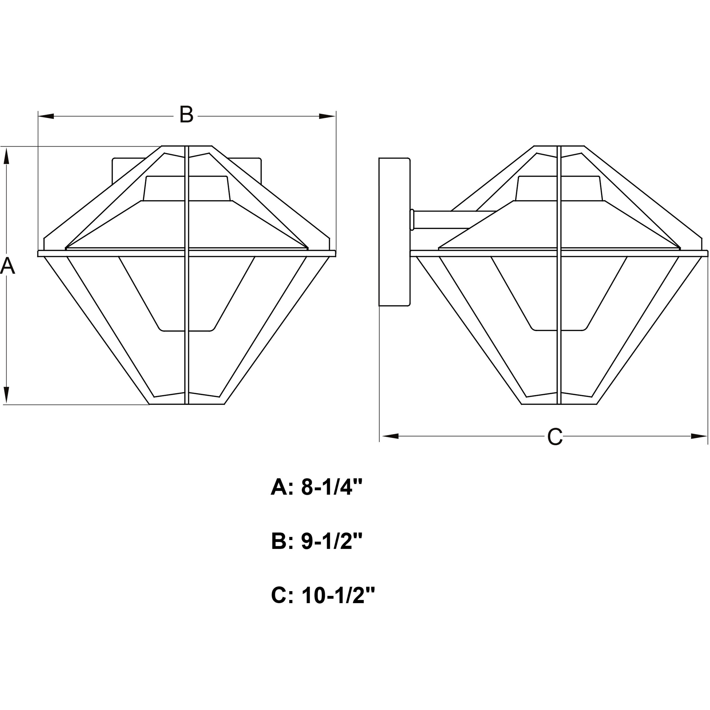 Jackson LED 8.25 inch Textured Black Outdoor Wall