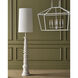 Malayan 80 inch 75 watt Whitewash Floor Lamp Portable Light