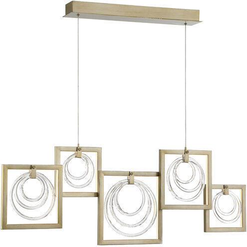 Corinna LED 3 inch Antique Silver Chandelier Ceiling Light