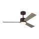 Rozzen 44 inch Aged Pewter with Light Grey Weathered Oak Blades Indoor/Outdoor Ceiling Fan