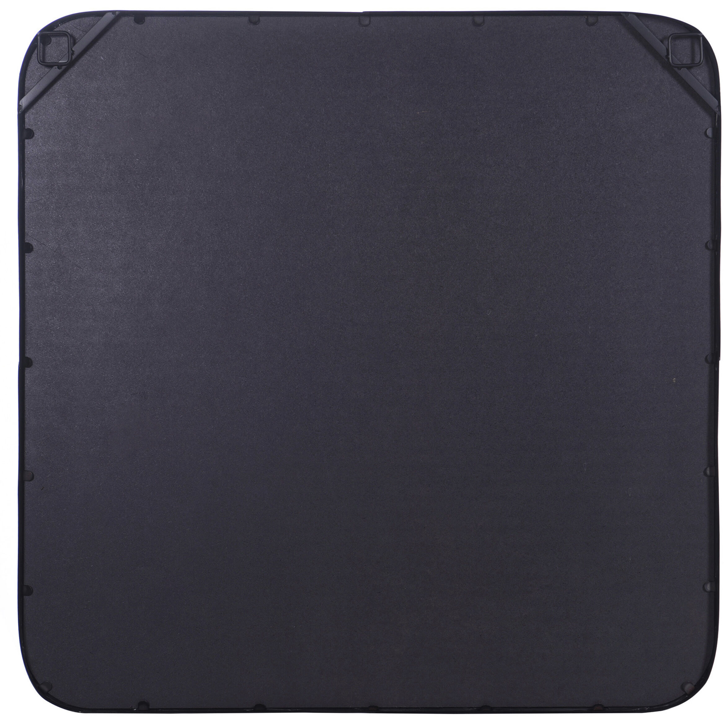 Gemma 32 X 32 inch Glossy Black Metal Finish Wall Mirror