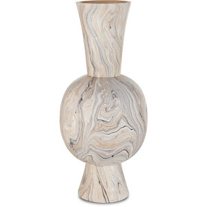 Gray Marbleized 22 inch Vase