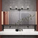 Willow 4 Light 35.5 inch Black Chrome Vanity Sconce Wall Light