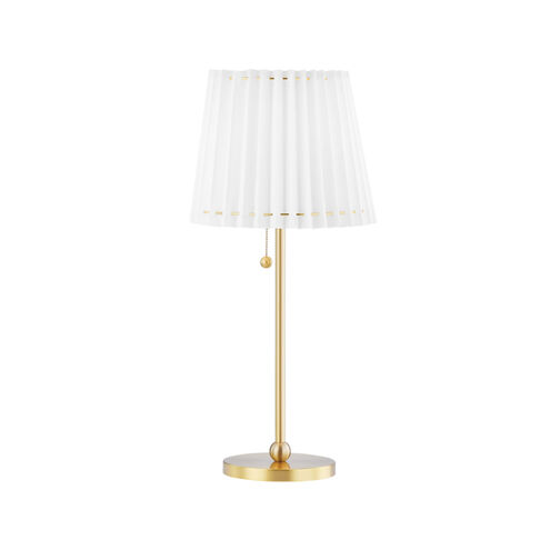 Demi 20 inch 15.00 watt Aged Brass Table Lamp Portable Light