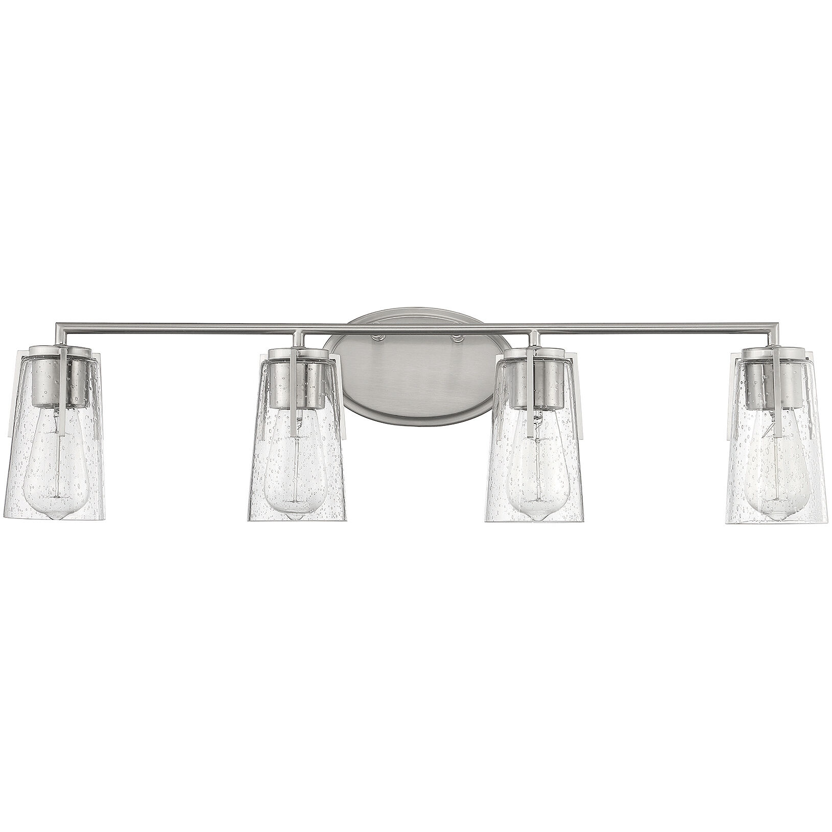 Sacremento 4 Light 32 inch Satin Nickel Bathroom Vanity Light Wall Light, Essentials