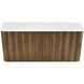 Woodside 73 X 19 inch Medium Oak with White Credenza