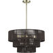 Acordia 6 Light 23 inch Antique Brass Pendant Chandelier Ceiling Light