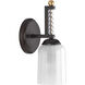 Carlyn 1 Light 5.13 inch Antique Bronze Bath Vanity Wall Light, Design Series